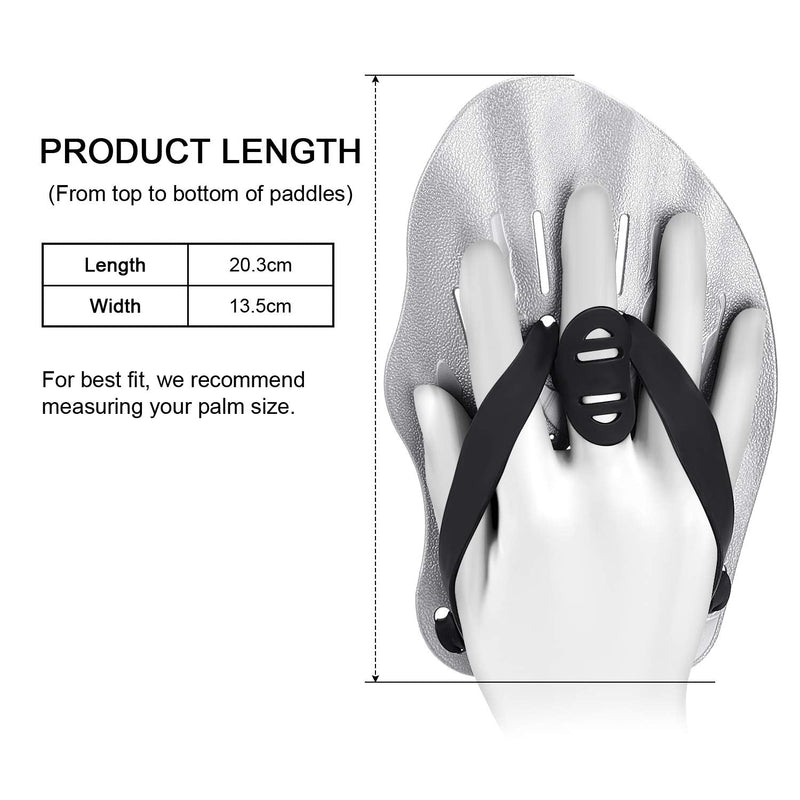Contour Swim Paddles Hand, Swim Training Hand Paddles with Adjustable Straps, Swimming Hand Paddles for Women and Men high-blue - BeesActive Australia