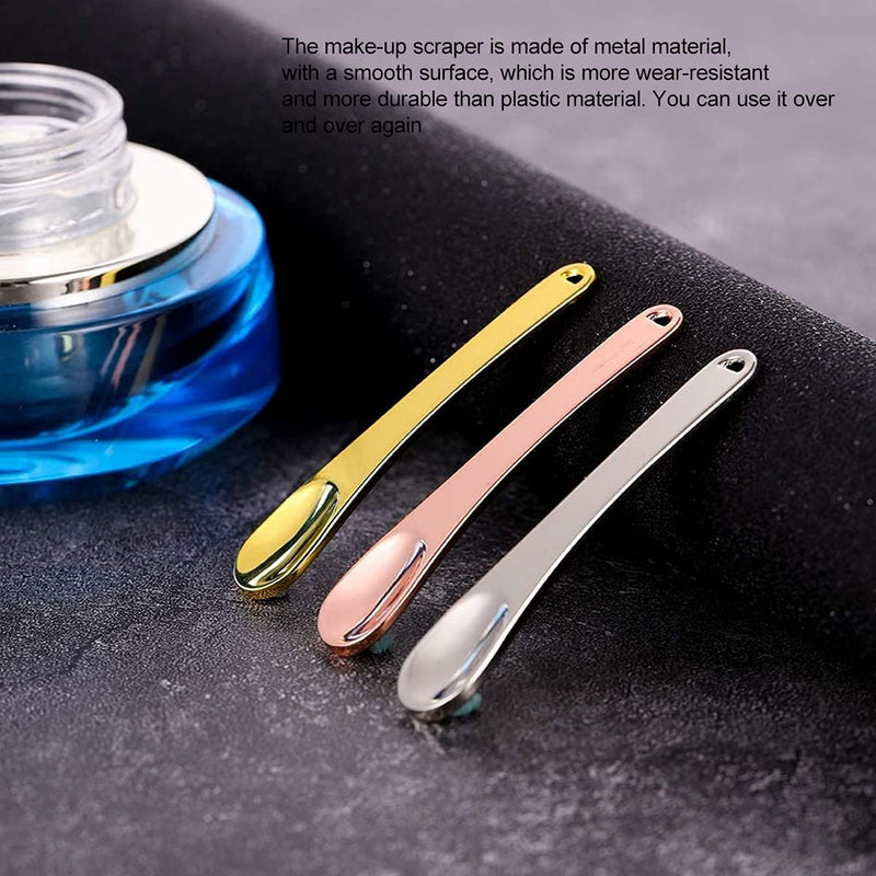 Metal Makeup Spatula,Forreen 12 Pieces Beauty Scoop Cosmetic Spatulas Face Cream Spoon Makeup Mask Spatula for Eye Cream Face Cream Mask Mix Sampling - BeesActive Australia