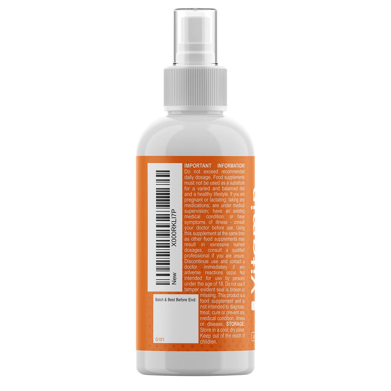 Vitamin D Spray - 60ml (4X Size) - 3000 IU x 365 Servings - Orange Flavour - 1 Year Supply x Vitamin D3 Spray - BeesActive Australia