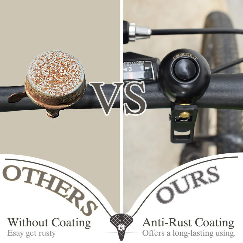 Sportout Copper Alloy Bike Bell, Classic Bicycle Bell, Loud Sound Bike Ring for Road Bike, Mountain Bike, City Bike, Sports Bike, Cruiser Bike, BMX Bike - BeesActive Australia