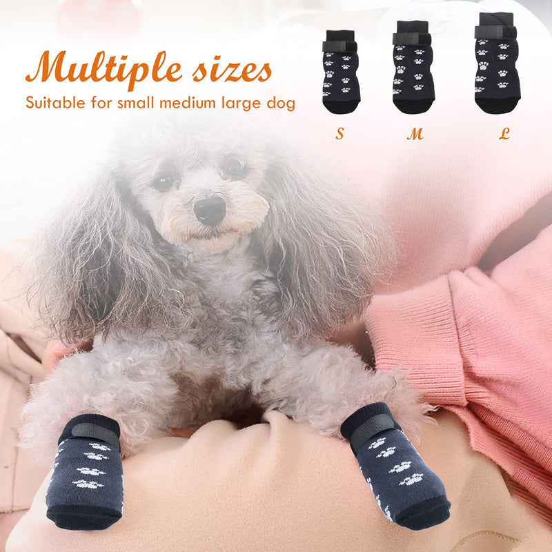 Rypet Anti Slip Dog Socks 3 Pairs - Dog Grip Socks with Straps Traction Control for Indoor on Hardwood Floor Wear, Pet Paw Protector for Small Medium Large Dogs - BeesActive Australia