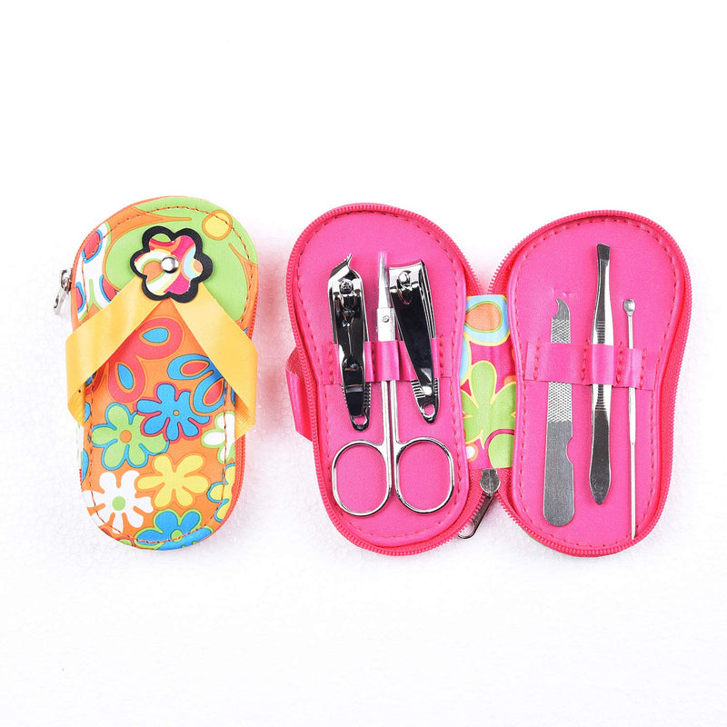 Spove Manicure Set Polka Dot Flip Flop Nail Clippers Sandal Floral Pedicure Set Pack of 4 sets - BeesActive Australia