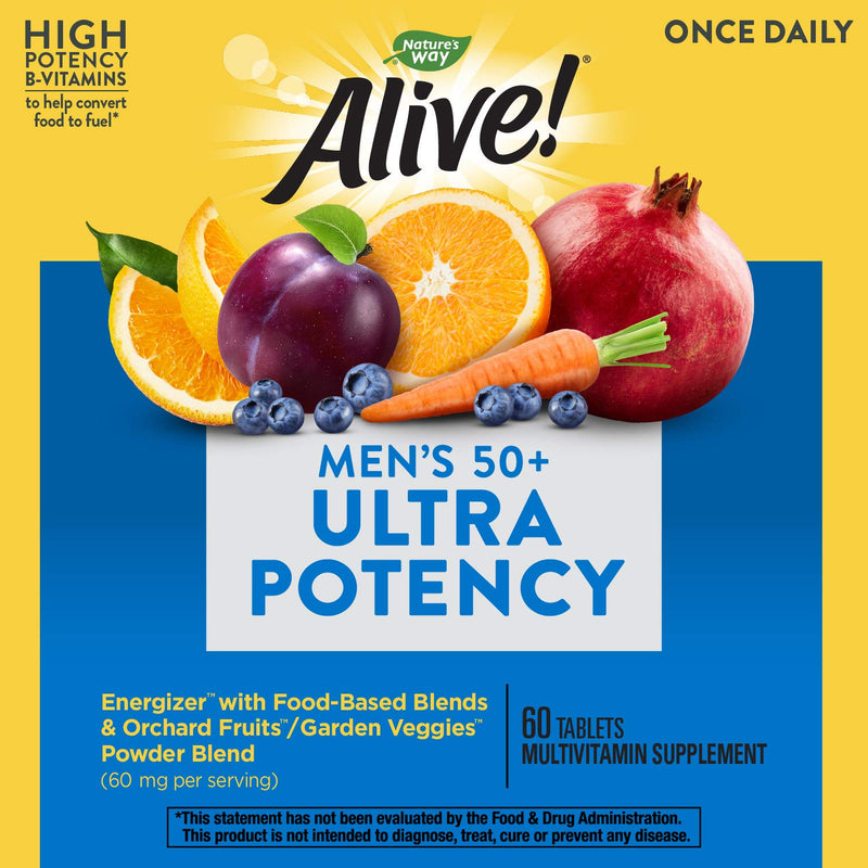 Nature's Way Alive Once Daily Men's 50+ Ultra Potency Tablets, 60 - BeesActive Australia