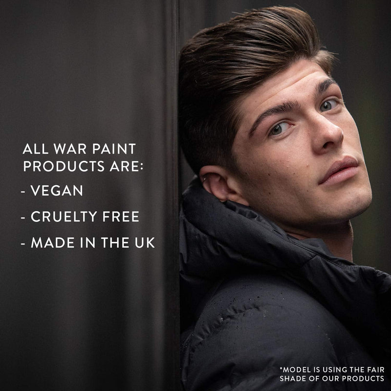 War Paint Men's Tinted Moisturiser - (Shade Light) - 5 Shades available - Makeup Crafted For Men - Cruelty Free Vegan Products - Perfect Tone - Made in The UK - BeesActive Australia