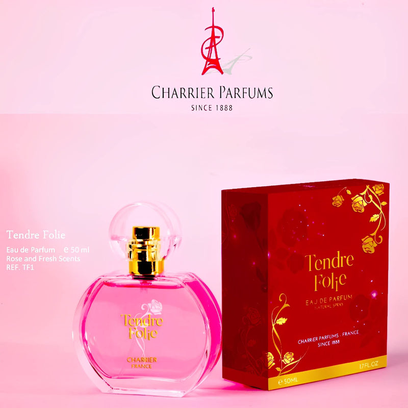 Charrier Parfums - 'Tendre Folie' - 50 ml - Made in Provence, France - BeesActive Australia