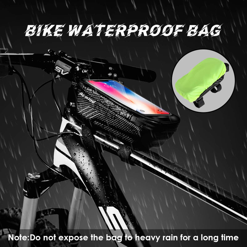 Acmind Bike Phone Mount Bag, Waterproof Bike Frame Handlebar Bag, Bicycle Top Tube Cycling Accessories with Waterproof Touch Screen Phone Case - BeesActive Australia