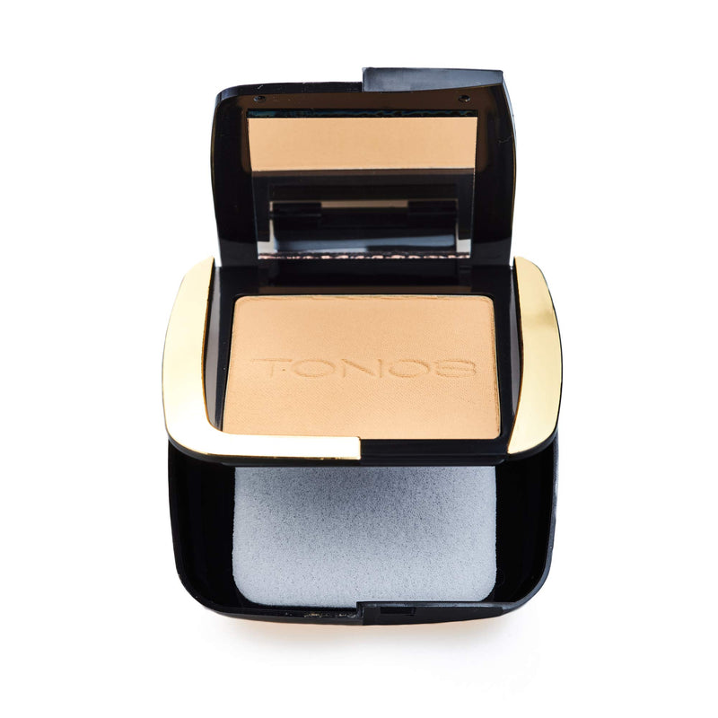 TONOS Full Coverage Pressed Powder compact for setting makeup or as foundation. Natural Lightweight, Long Lasting formula, HD effect and matte finish. Sugar - BeesActive Australia