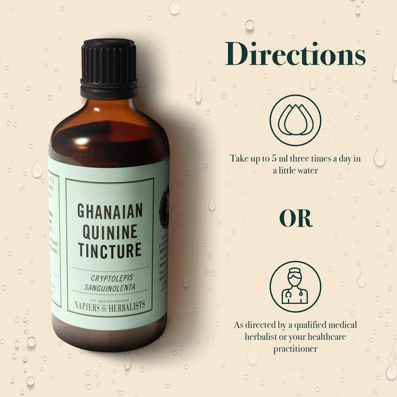 Napiers Ghanaian Quinine Tincture | Cryptolepis Root Tincture | Cryptolepis sanguinolenta - 250ML - BeesActive Australia