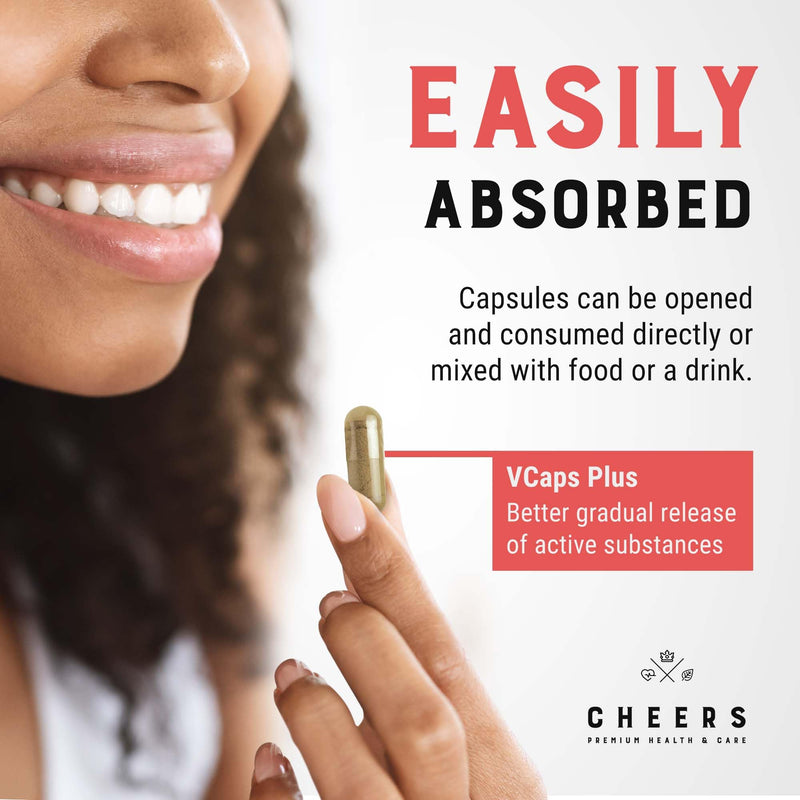 CHEERS - Hair Formula, 60 Capsules, Hair Skin and Nails Vitamins for Adults, Vegan Hair Vitamins, Hair Supplement with Phosphatidic Acid - BeesActive Australia