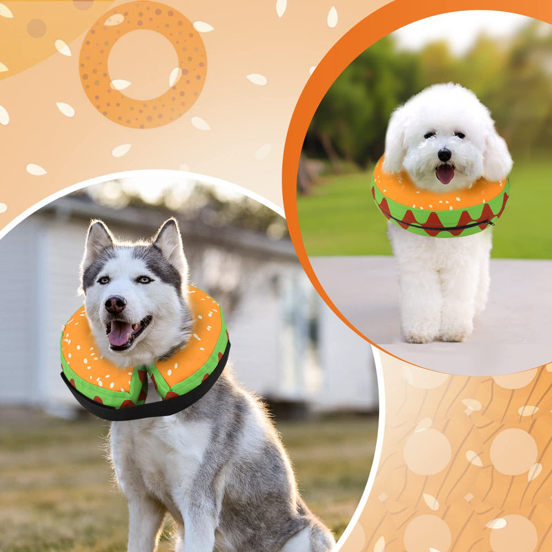 Protective Inflatable Dog Recovery Cone Collar for Smal Medium Large Dog, Soft E-Collar Dog Donut Cone Alternative After Surgery for Dogs Cats S(Neck 7.8''-10.2'') - BeesActive Australia