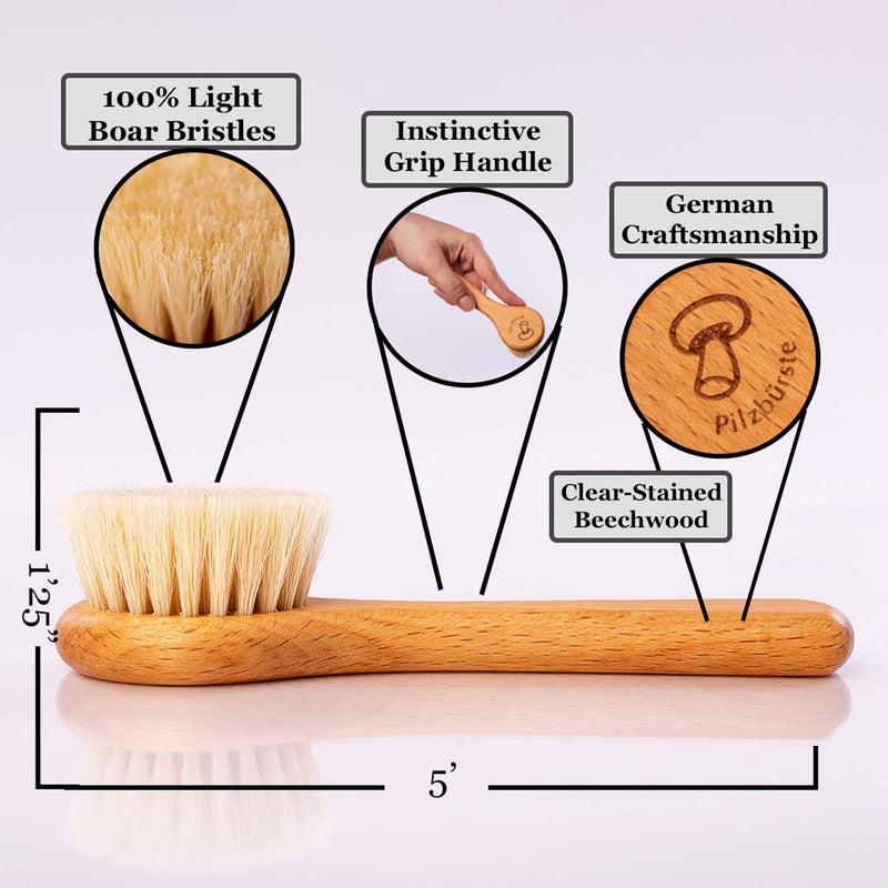 Valentino Garemi Mushroom Cleaning Brush – Kitchen Sink Utensil Restaurant House Use – Made in Germany - BeesActive Australia