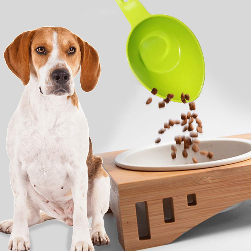 Lainrrew Pet Food Scoop, Dog Food Cups Plastic Measuring Cups and Spoons Set Cat Food Scoop Utility Kitchen Scoops for Dog Cat Bird Food - BeesActive Australia