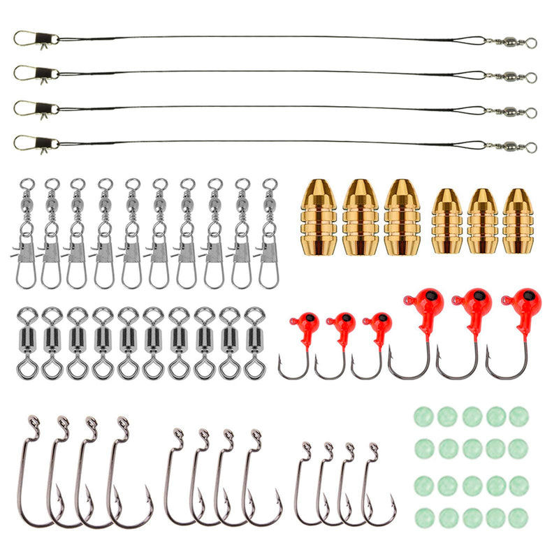 Rose Kuli Fishing Lures Baits Tackle Kit Including Crankbaits, Spinnerbaits, Topwater Lures, Fishing Spoons, Plastic Worms, Jigs, Fishing Hooks, Tackle Box and More Fishing Gear Lure C-133Pcs - BeesActive Australia