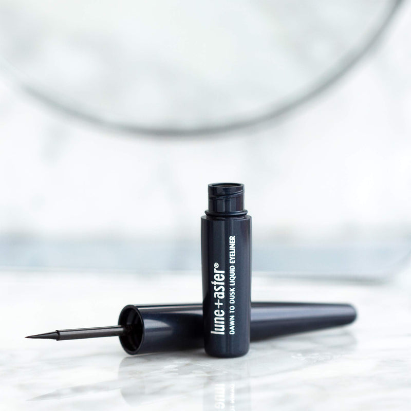 Lune+Aster Dawn to Dusk Liquid Eyeliner - High-impact, jet black liquid eyeliner creates a smooth, ultra-defined line in a single swipe - BeesActive Australia