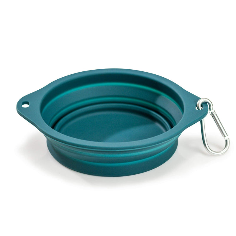 Ruff Products BarkBowl (800ml) - Collapsible Dog Bowl Dark Teal - BeesActive Australia