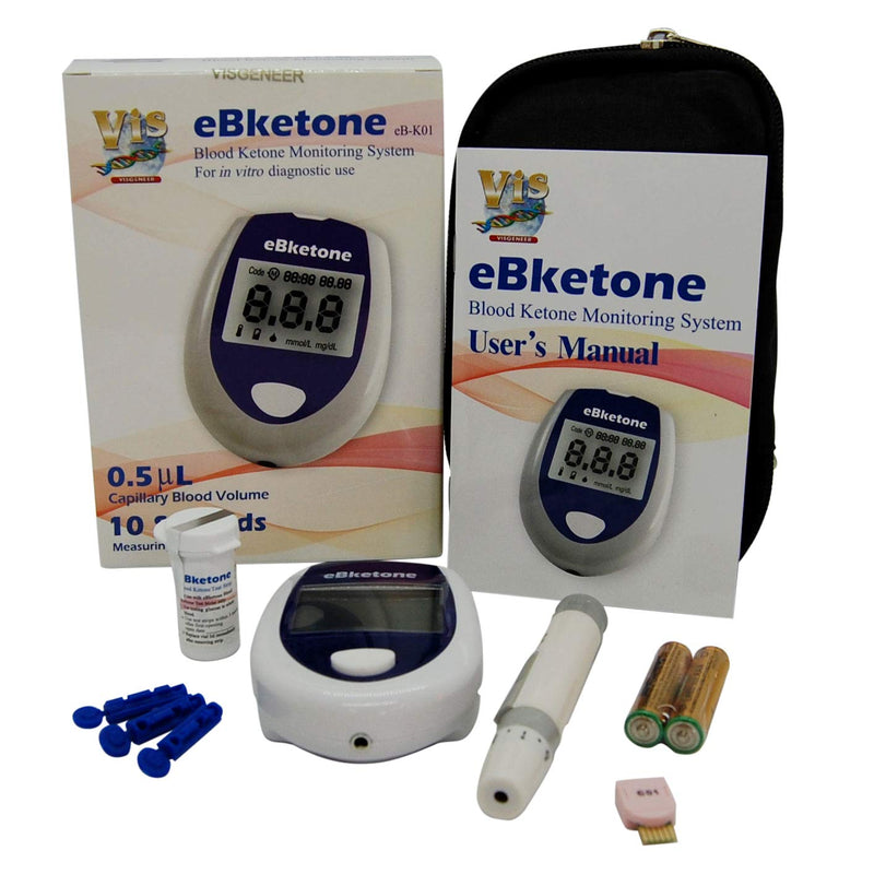 Ketosis Digital-Meter Monitor Complete System Starter Pack with 10 Ketone Test Strips - BeesActive Australia