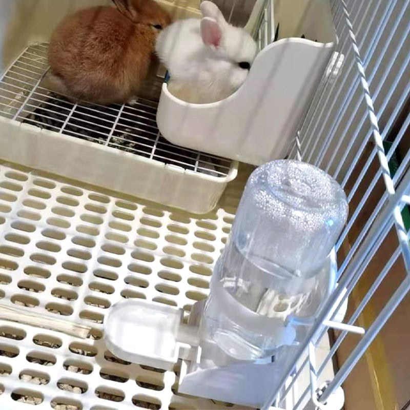 PODOO Rabbit Water Bottle No Drip, 17oz Hanging Water Fountain Automatic Dispenser, Small Animals Cage Liquid Feeder for Guinea Pig, Bunny, Hamster, Chinchilla, Hedgehog, Ferret - BeesActive Australia