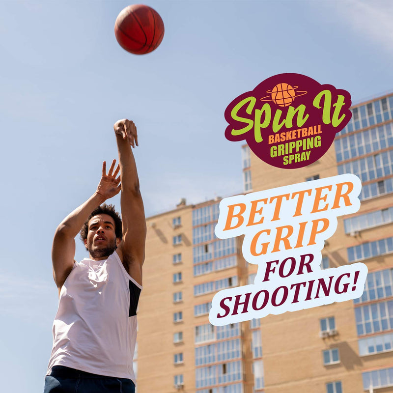 Spin-iT Basketball Hand Grip Spray | Better Grip for Indoor Basketball & Outdoor Basketball | Compliment to all your Basketball Accessories | Essential in Basketball Training for Youth Basketball 2 oz - BeesActive Australia