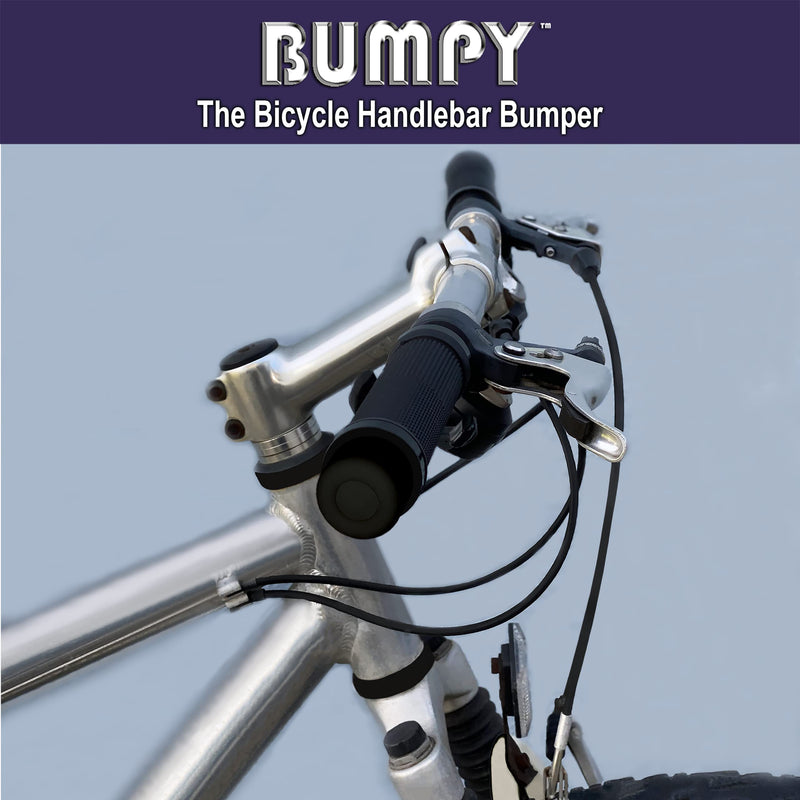 BUMPY Rubbery Bicycle Handlebar End Plugs, Innovative Design, Bumpers Made of Durable Colorful Silicone, Expands to Lock in Place, Adds Safety & Style, One Pair - BeesActive Australia