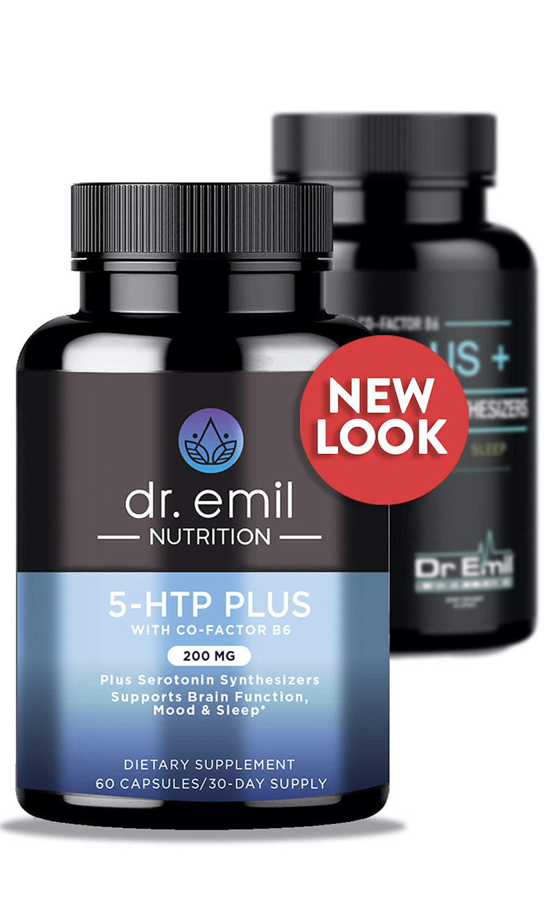 Dr. Emil Nutrition 200 MG 5-HTP Plus Serotonin Synthesizers and Cofactor B6 for Improved Serotonin Conversion for Serotonin Boost, Mood and Sleep Support, 30 Day Supply 60 - BeesActive Australia