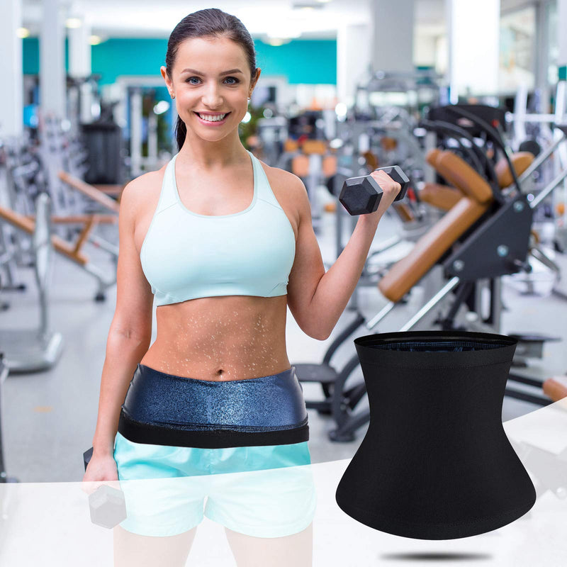 Waist Trimmer Sweat Waist Trainer Belts Stomach Wraps for Women Bodybuilding Blue Inner Small - BeesActive Australia