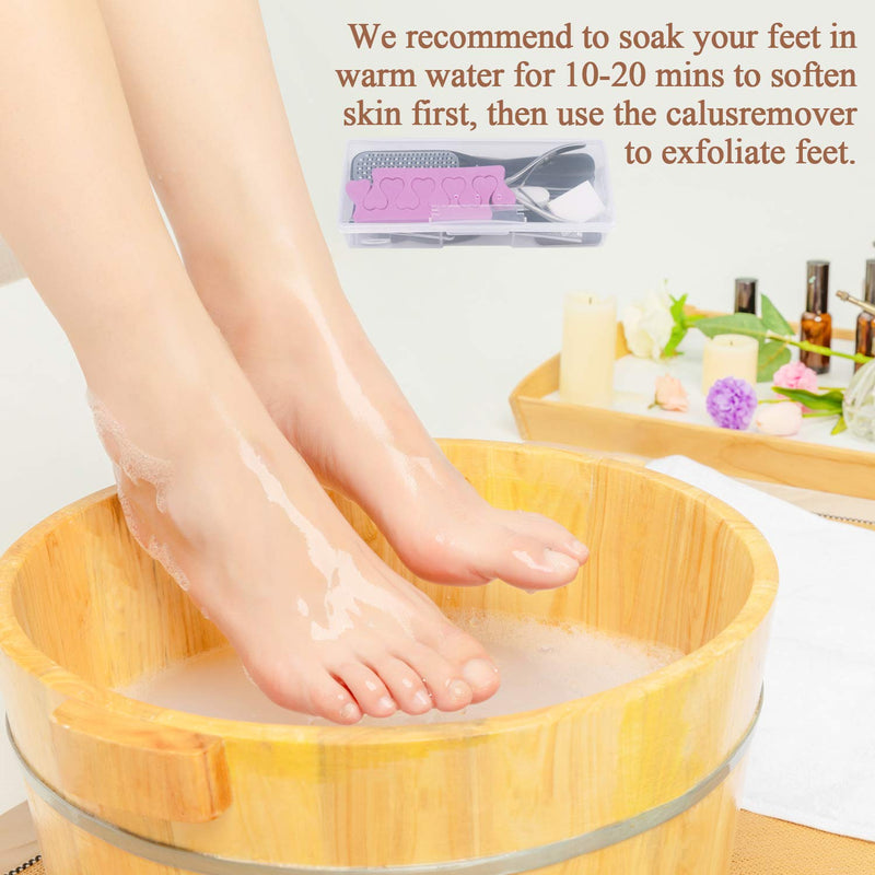 EAONE 20 in 1 Foot Files Professional Pedicure Tools Set Foot Callus Remover Foot Scrubber Dead Skin Remover Pedicure Kits for Women and Men Feet Care - BeesActive Australia