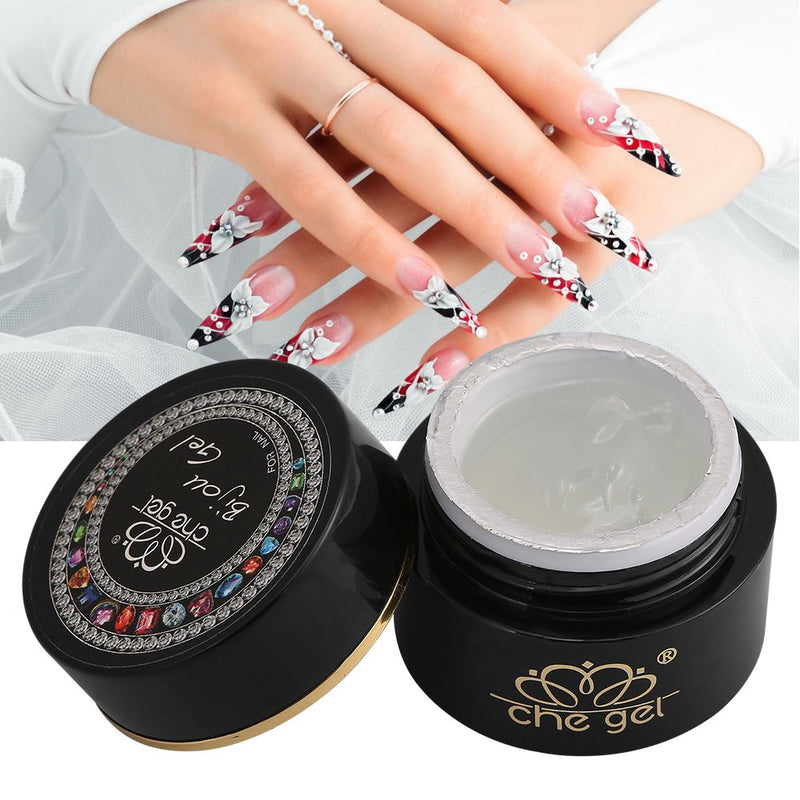 Nail Art Glue,Rhinestone Glue Gel Nail Art Nail Glue Gel Adhesive Resin Gem Jewelry Diamond Gel Nail Polish Clear Decoration Shine Finish and Long Lasting Soak Off LED Gel Base Top Coat Glossy - BeesActive Australia