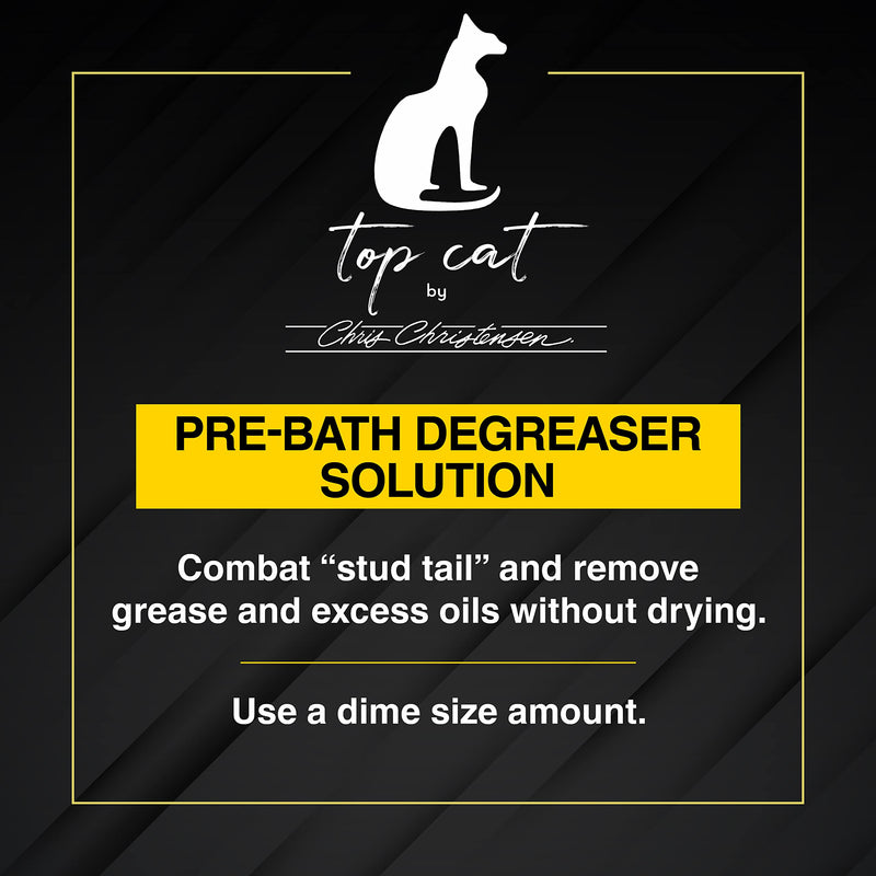 Chris Christensen Top Cat Pre-Bath Degreaser Solution for Cats, Groom Like a Professional, Removes Excess Oils, Made in USA, 16 oz - BeesActive Australia