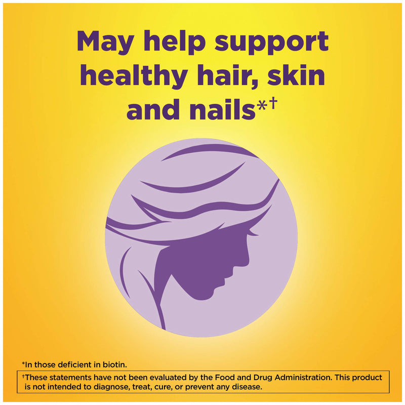 Nature Made Maximum Strength Biotin 5000 mcg Softgels, 120 Count Value Size for Supporting Healthy Hair, Skin and Nails 120 Count (Pack of 1) - BeesActive Australia