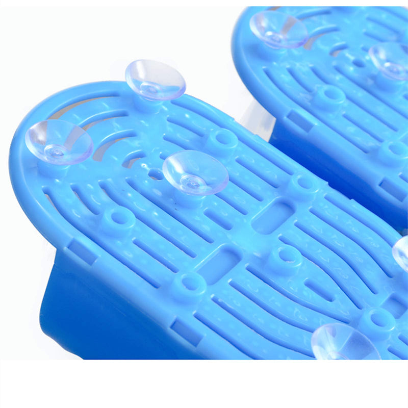 （Blue）Simple foot cleaner, foot cleaning brush, shower SPA massage slippers Magic foot cleaning, foot cleaning brush, foot scrubber with massager slippers - BeesActive Australia