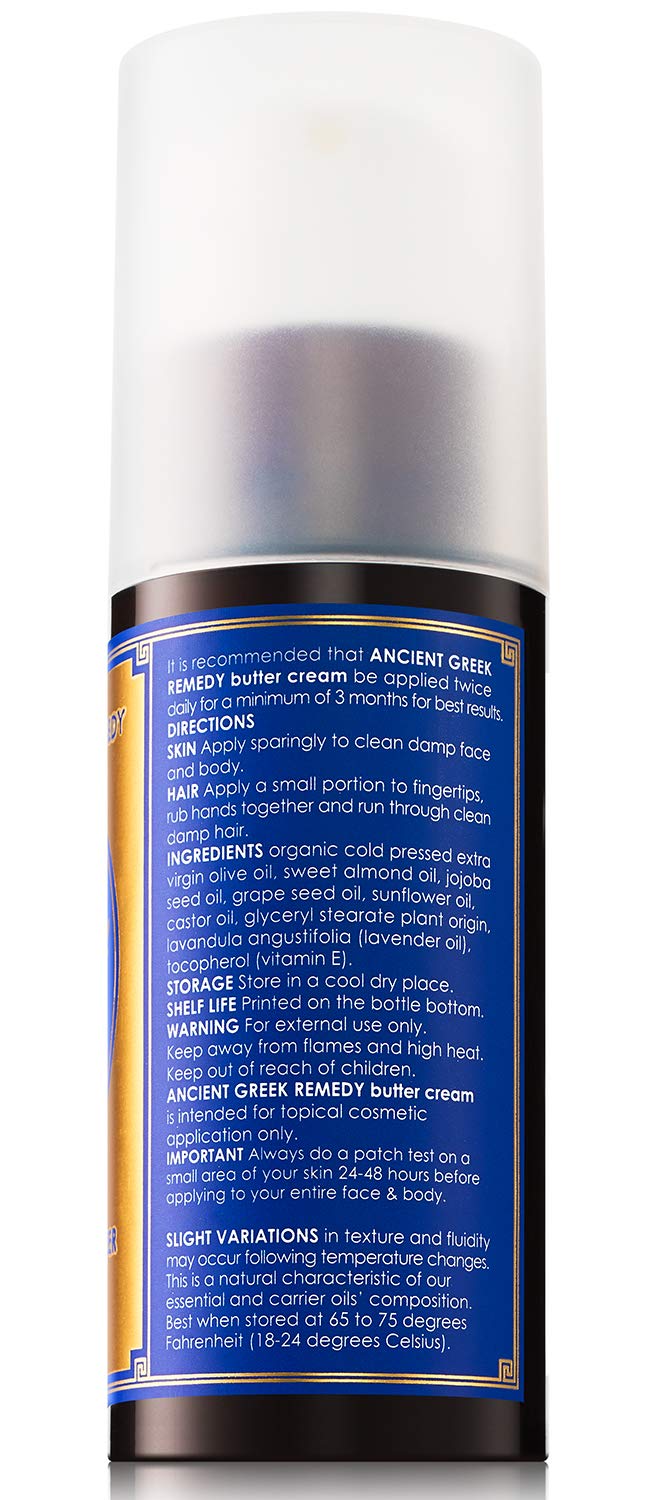 Organic Facial and Body butter Cream. Made of Almond, Olive, Castor, Vitamin E, Lavender oil. Anti Aging lotion for Face, Skin, Hair, Dry Hands, Cuticle. Day and Night Moisturizer for Men and Women - BeesActive Australia