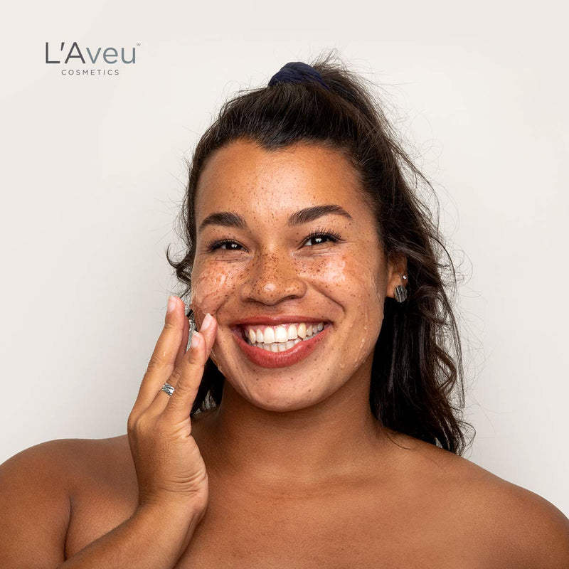 L'Aveu Facial Exfoliating Gel - Cleansing Exfoliant Solution with Green Tea, Witch Hazel, Dead Sea Minerals - Gentle & Natural Face Exfoliator for Clean Skin & Dead Skin Removal - Made in Israel, 1.7oz - BeesActive Australia