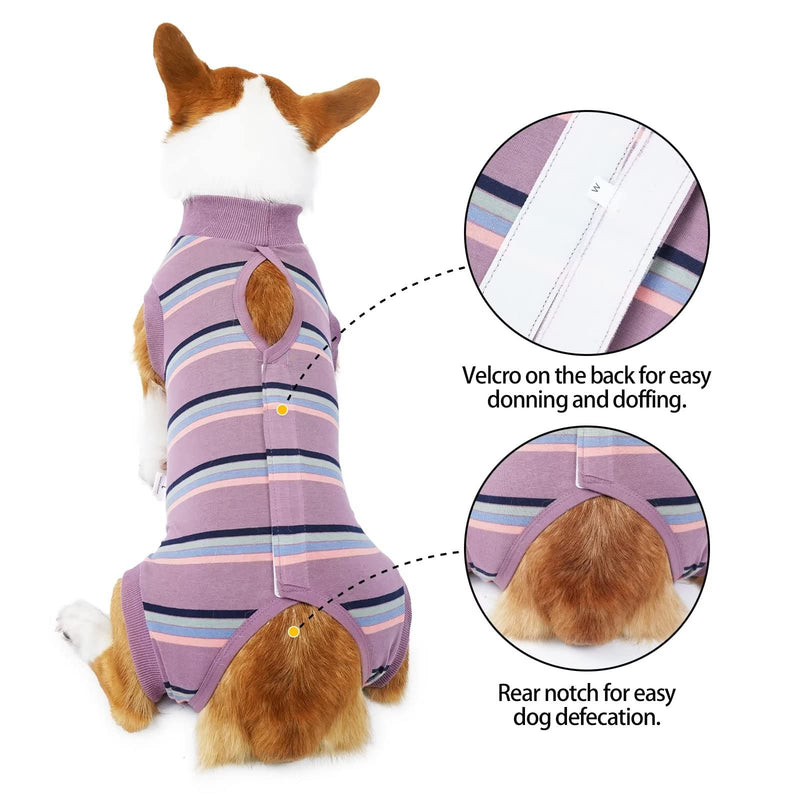 HEYWEAN Dog Surgical Recovery Suit for Dogs Keep Dog from Licking Abdominal Wound E-Collar Alternative After Surgery Wear Multicolour X-Large WineRed - BeesActive Australia
