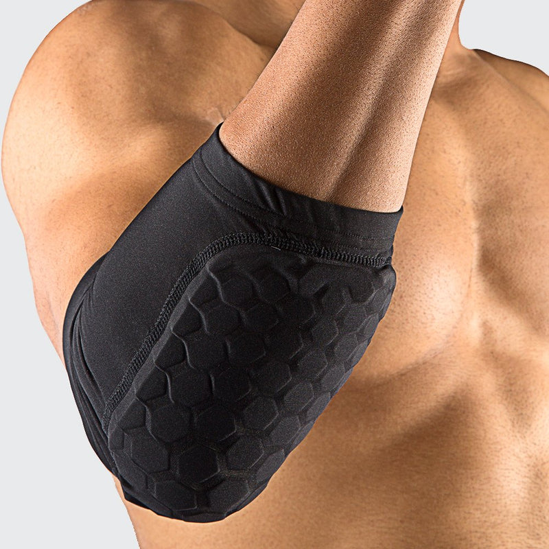 Mcdavid 6440 Hex Knee Pads/ Elbow Pads/ Shin Pads for Volleyball, Basketball, Football & All Contact Sports, Youth & Adult Sizes, Sold as Pair (2 Sleeves) X-Small Black - BeesActive Australia