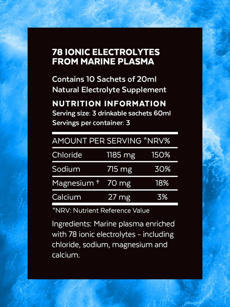 Hydrate 78-10 sachets - 200ml - 100% Natural Electrolyte Hydration Supplement - BeesActive Australia