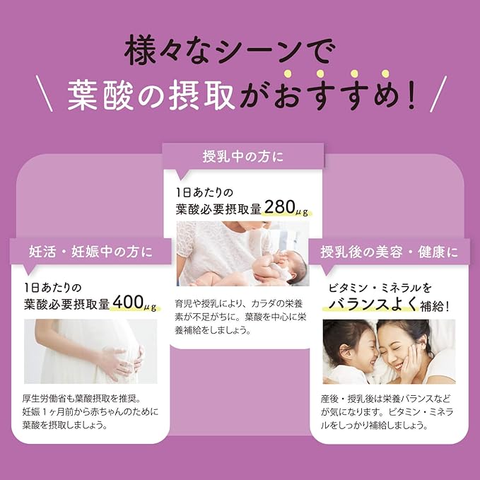 CELEBLISSTA Supplement, Folic Acid & Omega 3, 90 Day Supplies, 90 Tablets / 400 μg per Capsule, Basic Supplement, Folic Acid, Omega 3, Salmon Oil (Made in Japan) - BeesActive Australia