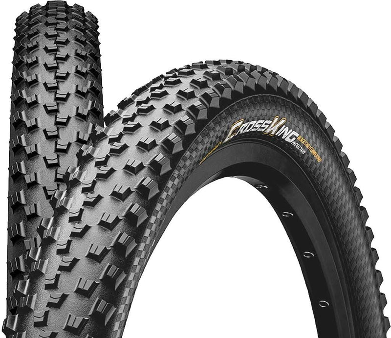 Continental Mountain Bike ProTection Tire - Black Chili, Tubeless, Folding Handmade MTB Performance Tire (26", 27.5", 29") 26 x 2.2 Cross King - BeesActive Australia