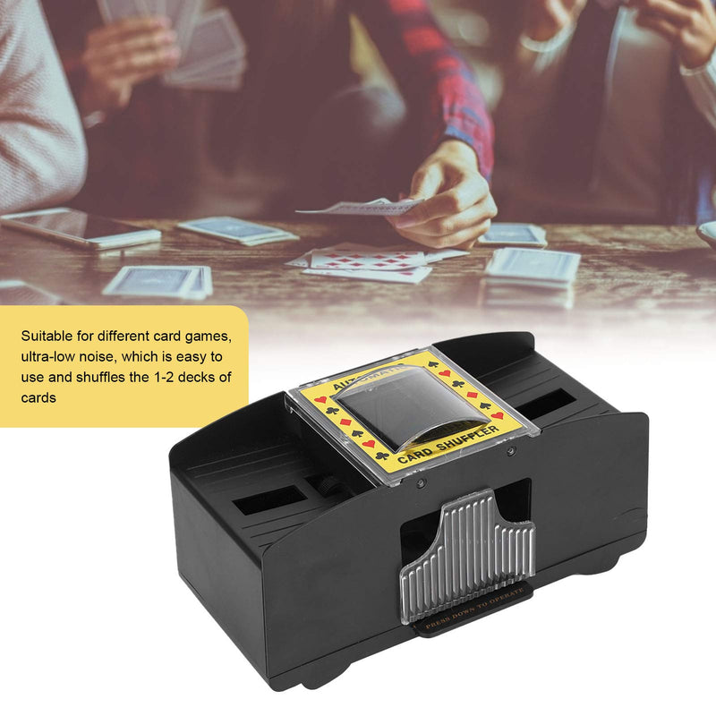 Automatic Battery Card r,Adult Elderly Electric Automatic 2-Deck Labor-Saving Card r Tool Accessory,Card r Blackjack, Poker, Quiet, Easy to Use,Avoid Cheating - BeesActive Australia
