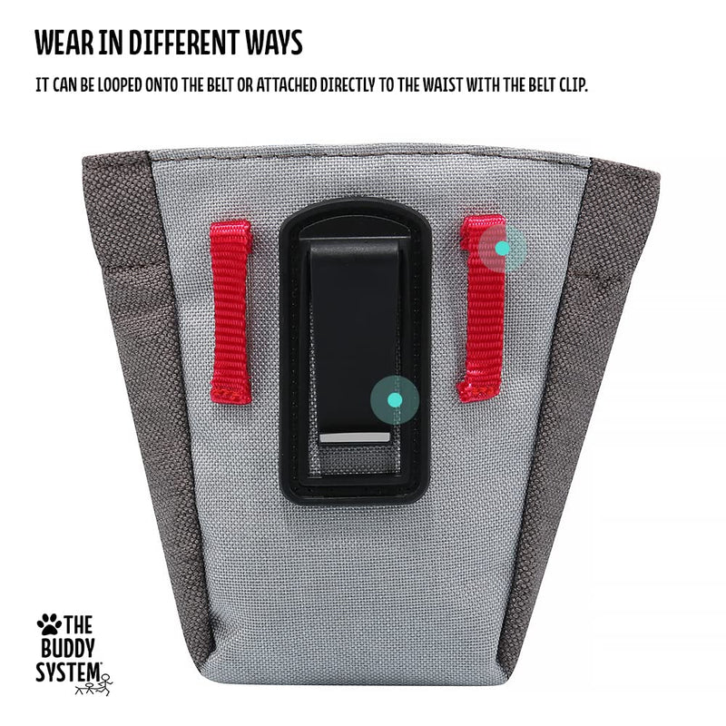 The Buddy System Buddy Bag with Belt- Waist Belt Bag with Magnetic Closure for Pet Training, Running and Walking - Container Pouch for Dog Walking - with Large Belt (27"- 50" Waist) - BeesActive Australia