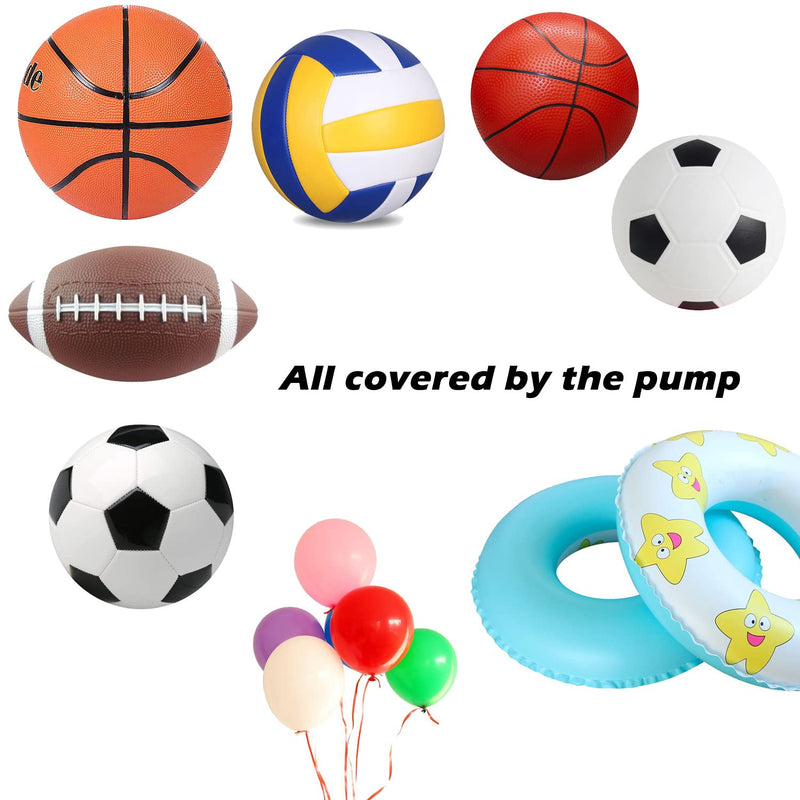 SPDTECH Pump and Needle Comfortable Handle with Metal Rod Suitable for Soccer Basketball Football Ball and Balloon Red - BeesActive Australia