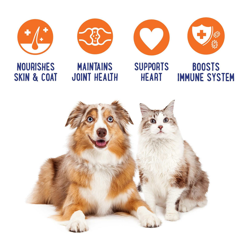 iHeartDogs Salmon Oil for Dogs and Cats - Nourishing Skin & Coat Omega 3 Fish Oil for Dogs Supports Allergy & Itch Relief, Heart Health and Joint Health - 32 oz - BeesActive Australia