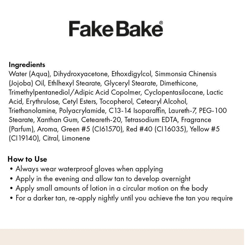 Fake Bake Fair Gradual Self-Tanning Lotion|Long-Lasting, Sunless Natural Glow For Fair Complexions | Includes Gloves For Easy Application | 6 oz - BeesActive Australia