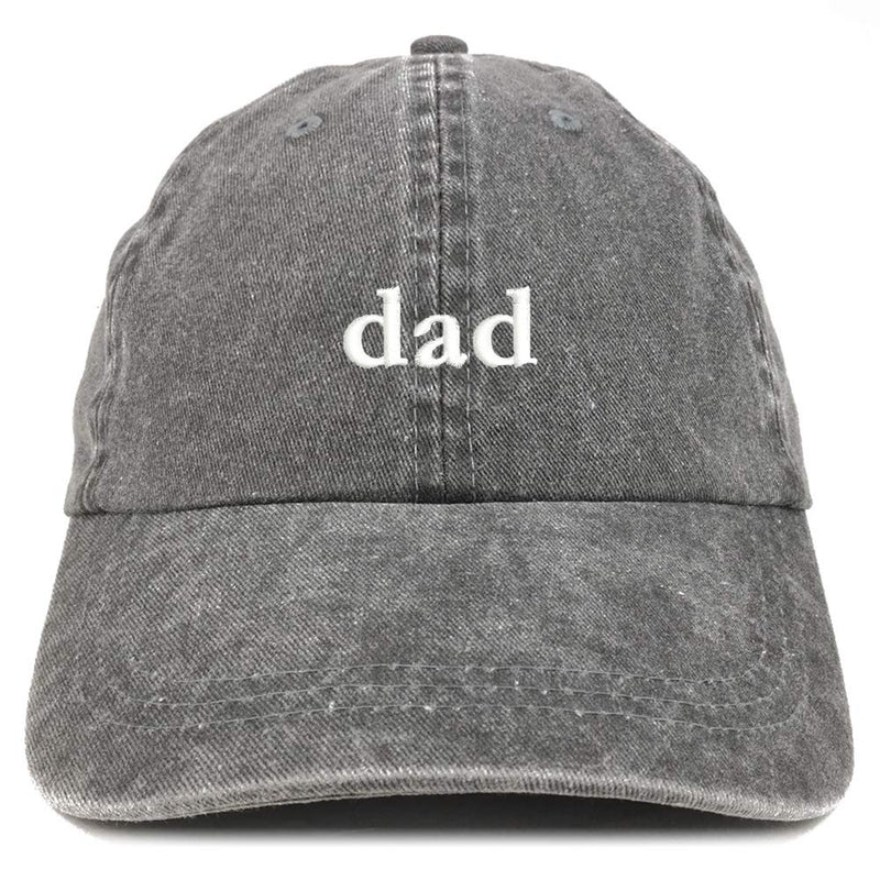Trendy Apparel Shop Mom and Dad Pigment Dyed Couple 2 Pc Cap Set One Size Black Black - BeesActive Australia