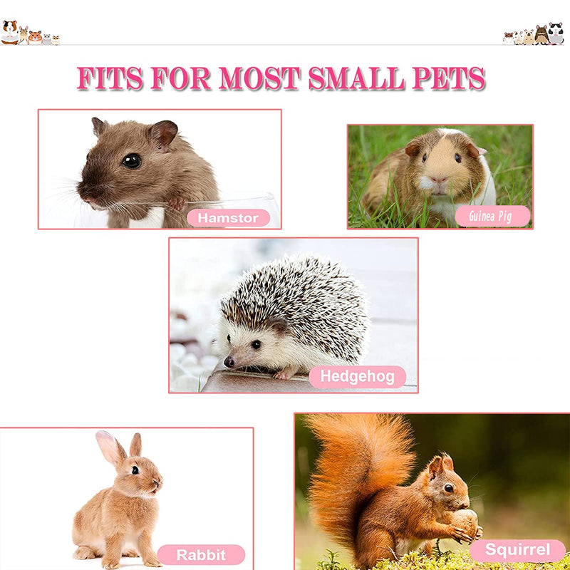 QeeHeng Small Animal Hanging Hammock ,Small Pet Swinging Bed,Double-Layer Pet Cage Hammock for Ferret Rat Sugar Glider and Other Small Animals Pink - BeesActive Australia