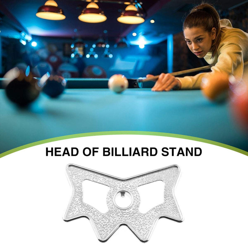 DGZZI Billiard Bridge Head Silver Aluminium Alloy Slip-On Moosehead Bridge Head for Billiard Pool Cue Stick - BeesActive Australia