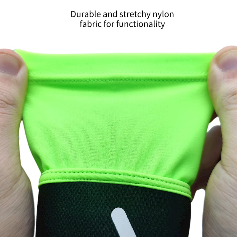Volleyball Arm Sleeves Passing Forearm Sleeves with Protection Pad and Thumbhole for Youth Protect Arms from Sting 1 Pair Neon Green 14“ - BeesActive Australia