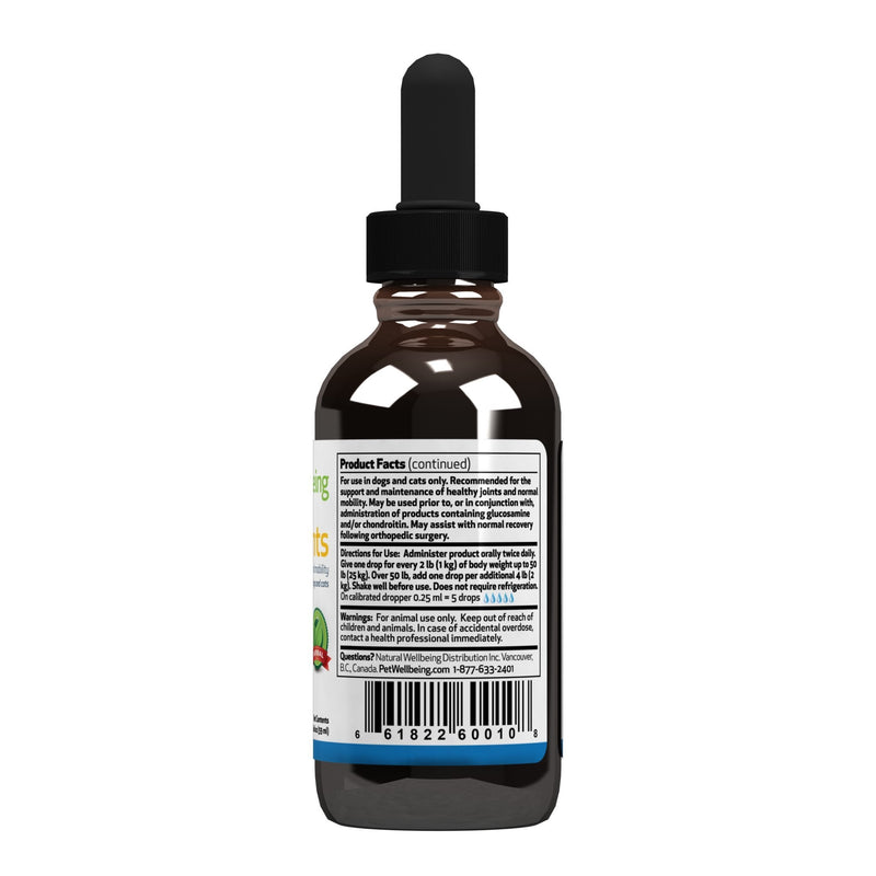 Pet Wellbeing - Agile Joints for Cats - Natural Support for Joint Mobility & Ease of Movement in Felines - 2oz (59ml.) - BeesActive Australia