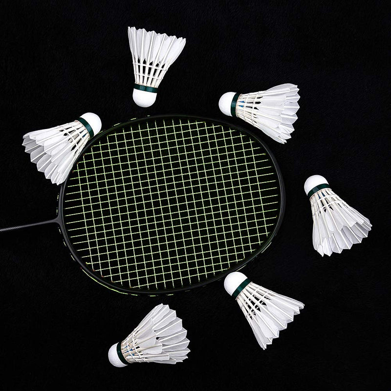 Skany Advanced Goose Feather Badminton Shuttlecocks Goose Shuttlecock with Great Stability and Durability, Indoor Outdoor Game Sports Training High Speed Badminton Birdie Ball (12Pack) - BeesActive Australia