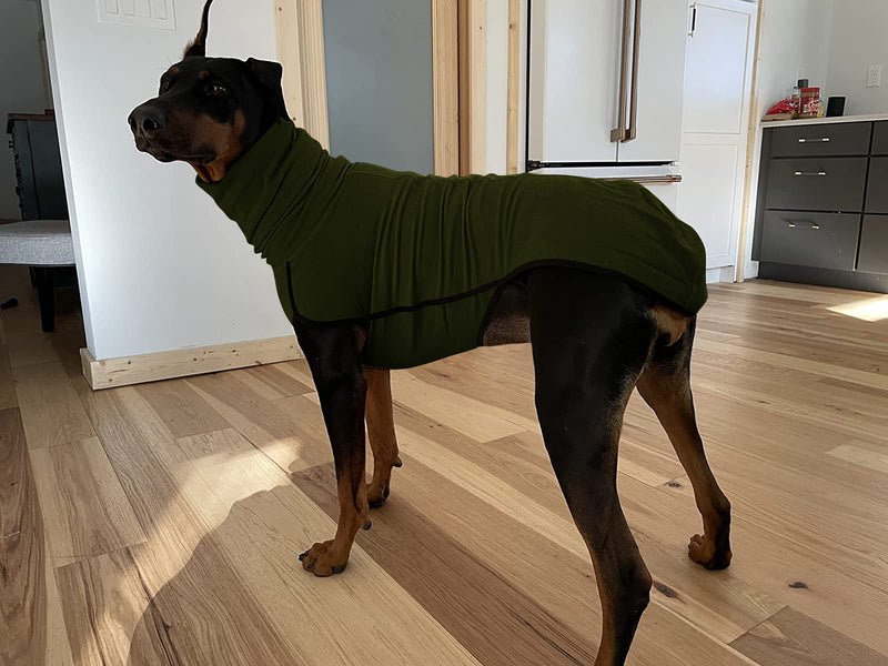 Esobo Warm Pet Clothes Winter Dog Coat Soft Shirt Vest for Small Medium Large Dogs X-Large Green - BeesActive Australia
