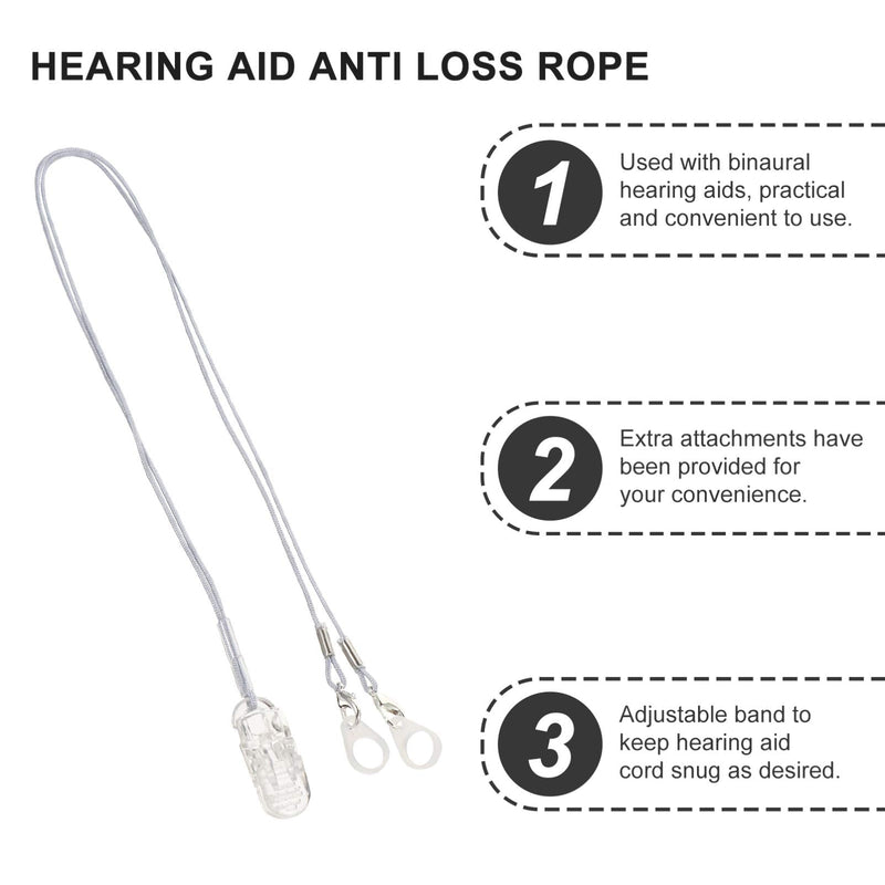 iplusmile Hearing Aids Clip- BTE Fixation Cord for Both Adults Seniors & Kids- Portable Anti- Lost Lanyard, Made of Firm & Premium Material - BeesActive Australia